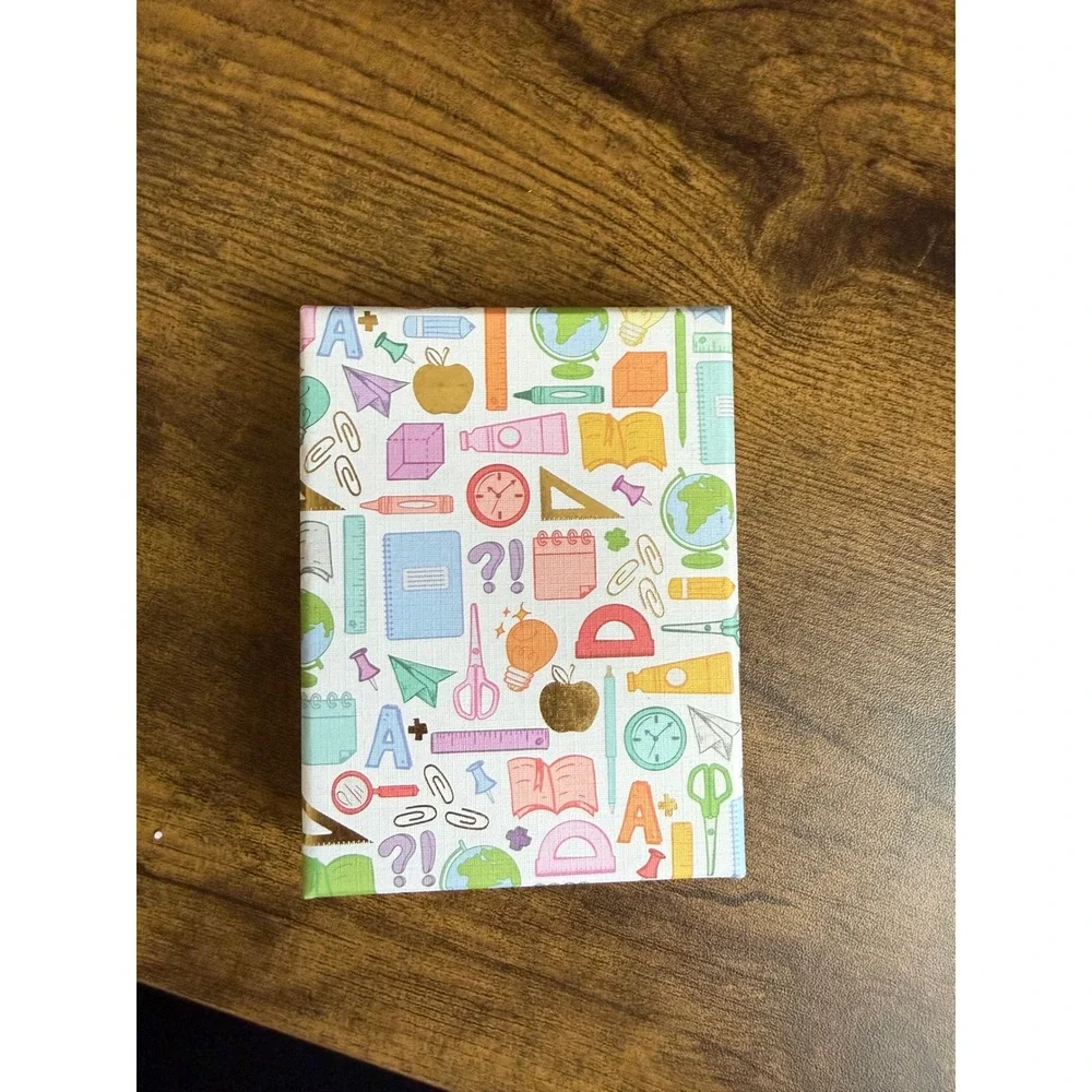 True to Form Teacher Pencil Drop Earrings FRI-YAY Enamel Nickel Free Box